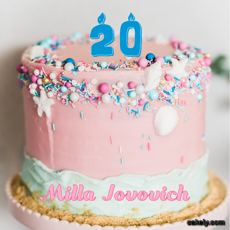 Pink Sprinkle with Year for Milla Jovovich