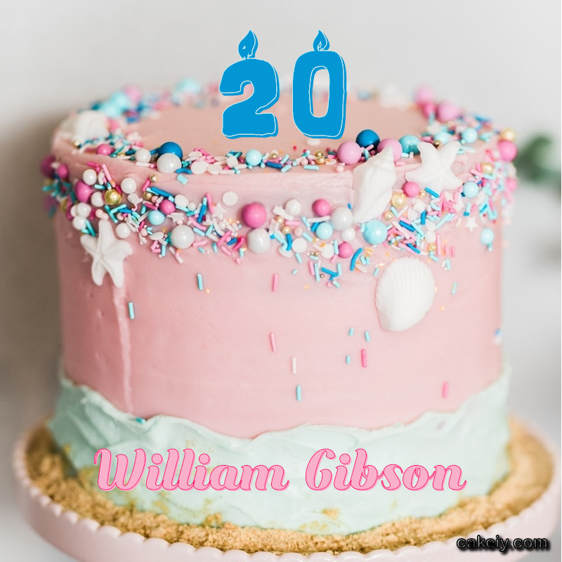 Pink Sprinkle with Year for William Gibson