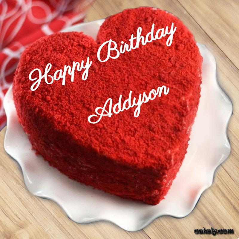 Red Velvet Cake for Addyson