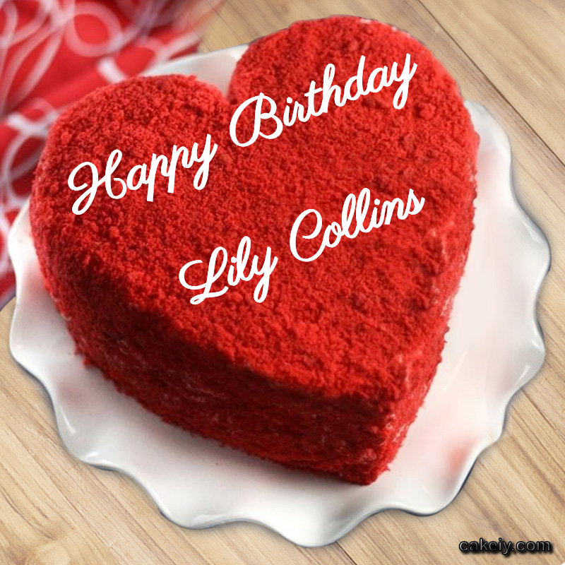 Red Velvet Cake for Lily Collins