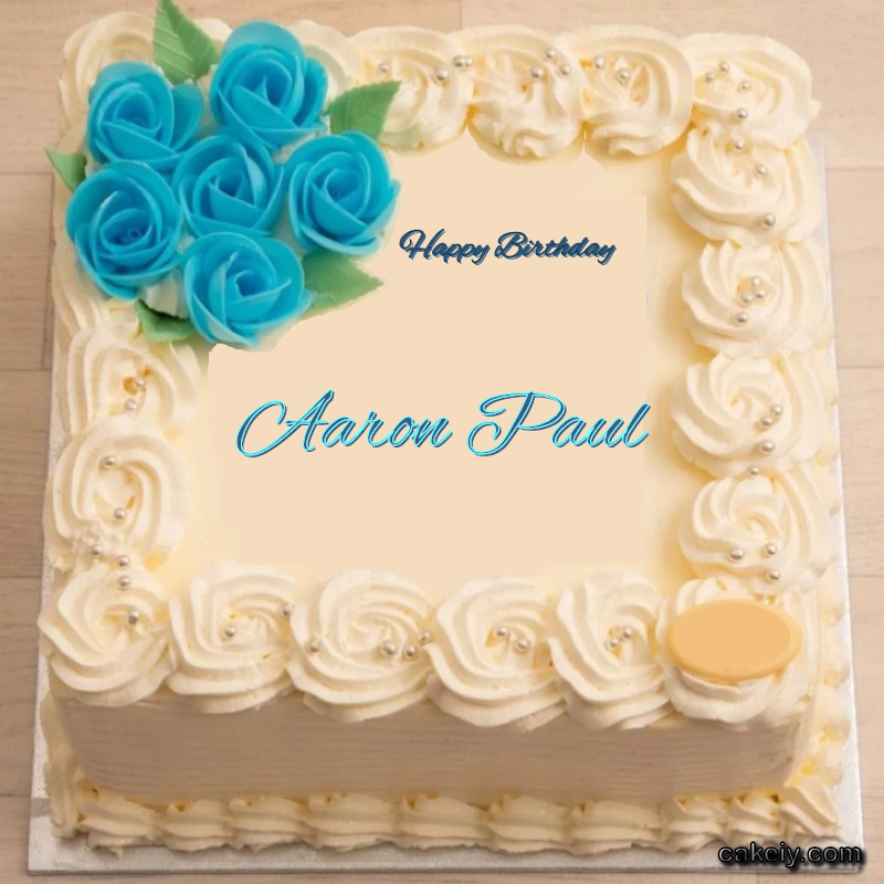Classic With Blue Flower for Aaron Paul