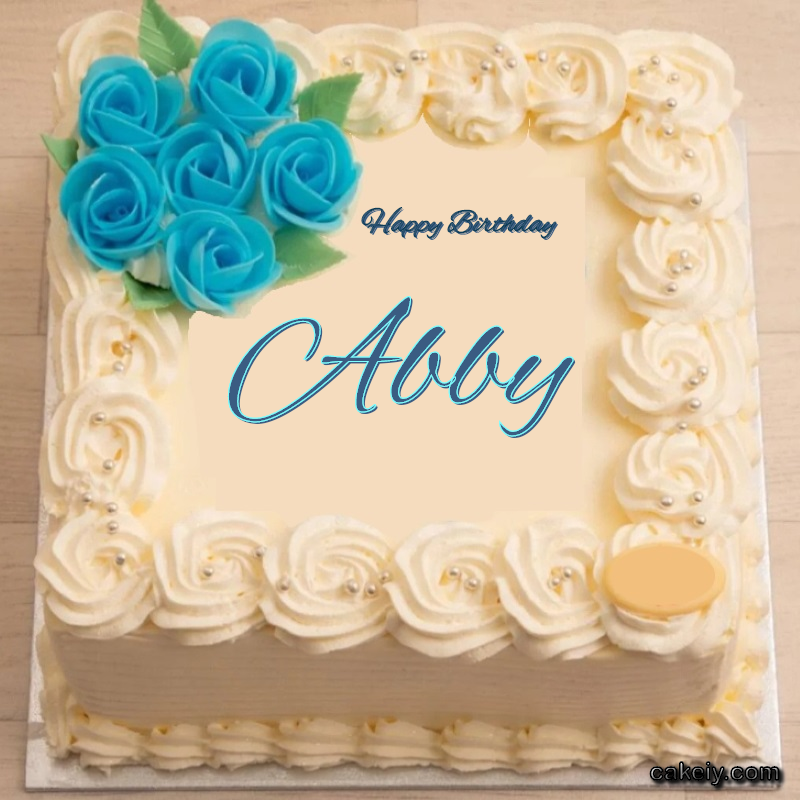 Classic With Blue Flower for Abby