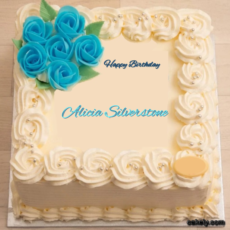 Classic With Blue Flower for Alicia Silverstone