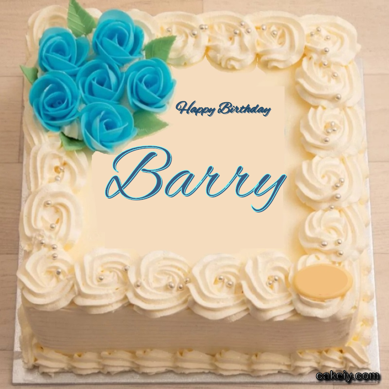 Classic With Blue Flower for Barry