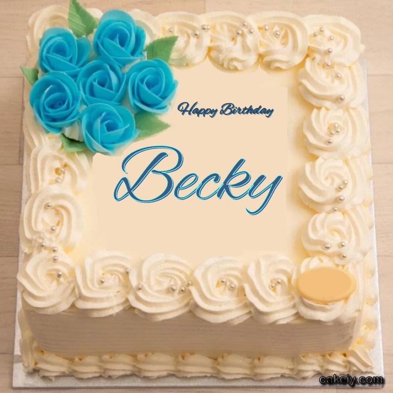 Classic With Blue Flower for Becky