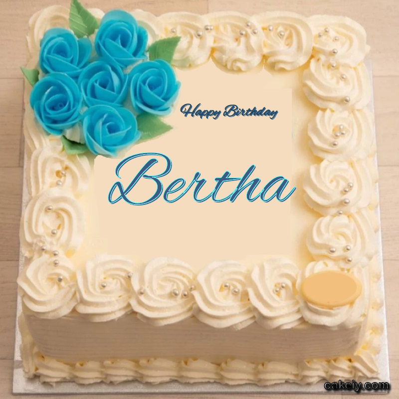 Classic With Blue Flower for Bertha