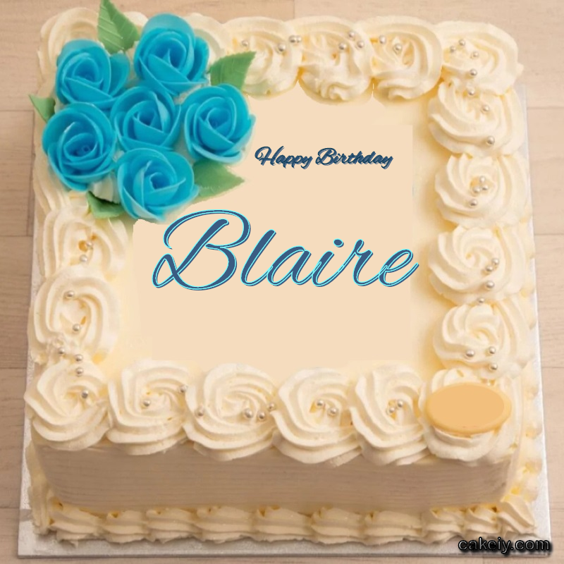 Classic With Blue Flower for Blaire