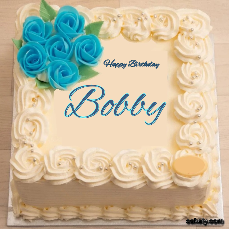 Classic With Blue Flower for Bobby