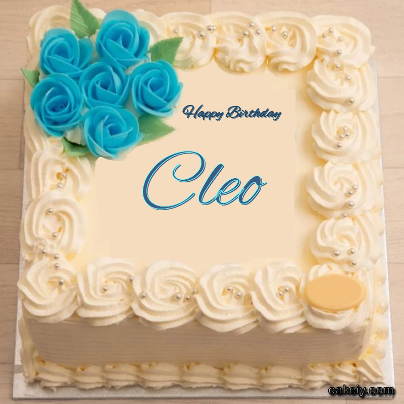 Classic With Blue Flower for Cleo
