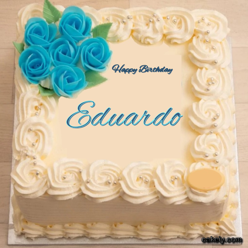 Classic With Blue Flower for Eduardo