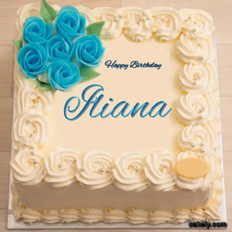 Classic With Blue Flower for Iliana