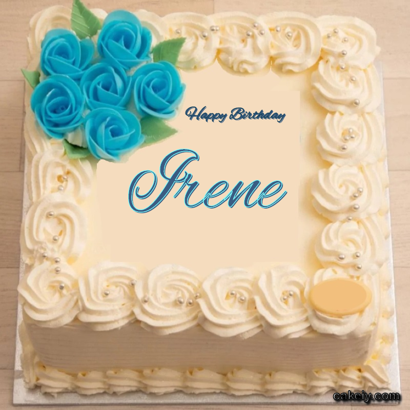 Classic With Blue Flower for Irene