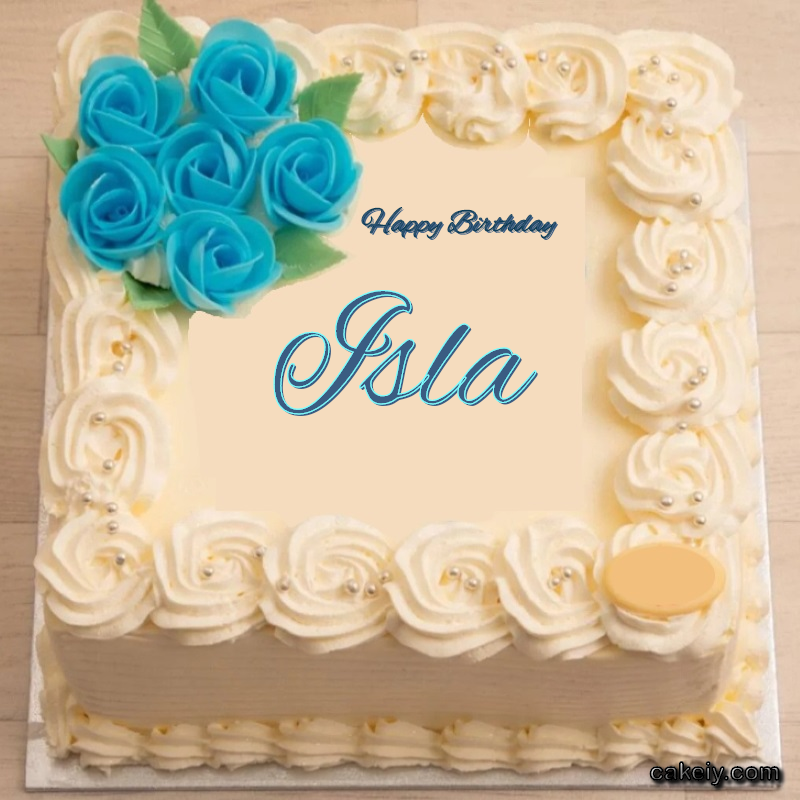 Classic With Blue Flower for Isla