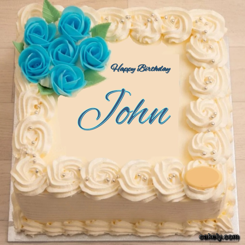 Classic With Blue Flower for John