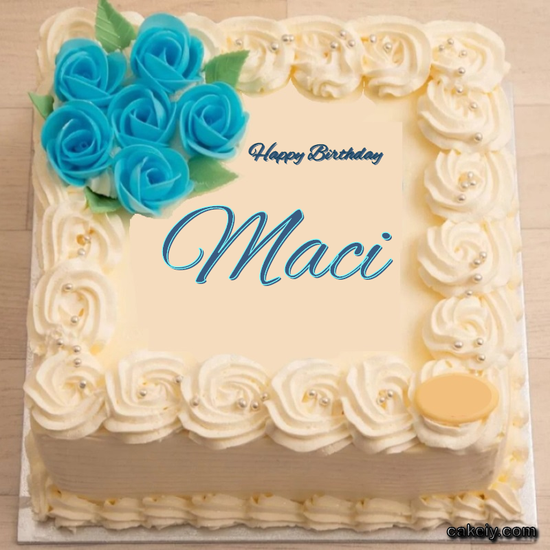 Classic With Blue Flower for Maci