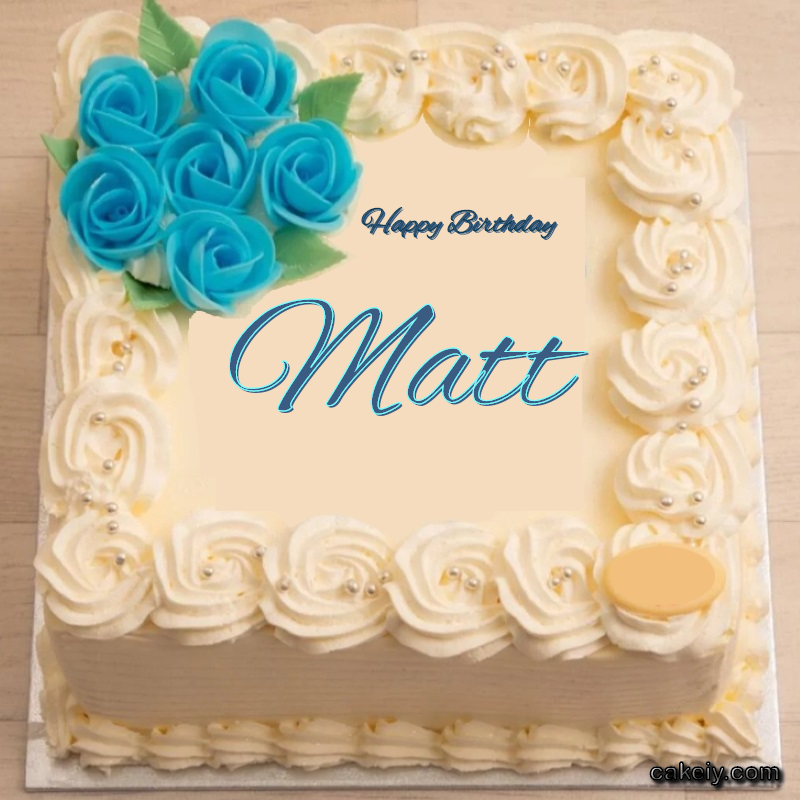 Classic With Blue Flower for Matt