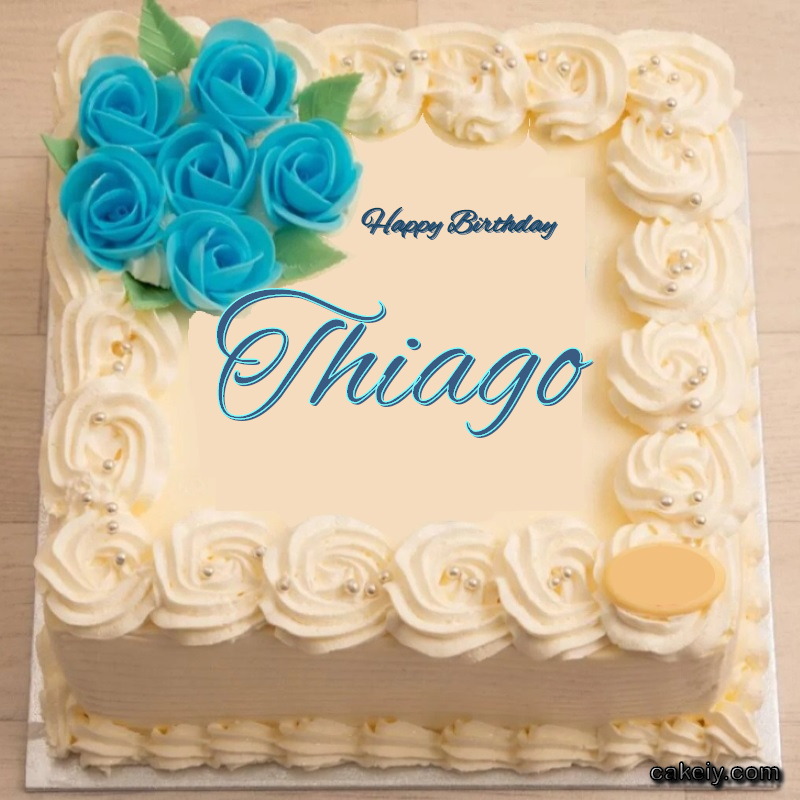 Classic With Blue Flower for Thiago