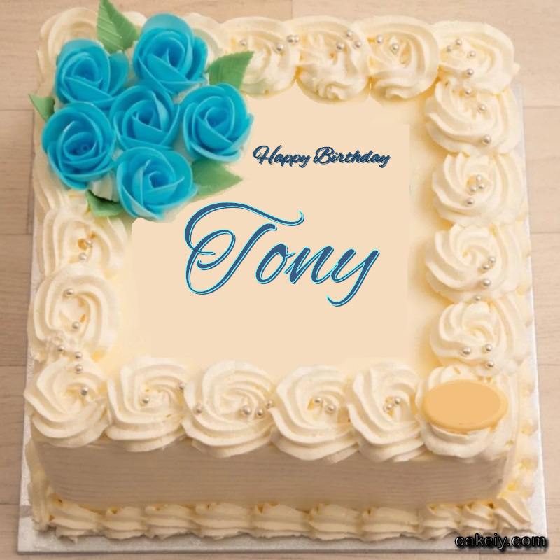 Classic With Blue Flower for Tony