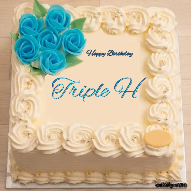 Classic With Blue Flower for Triple H