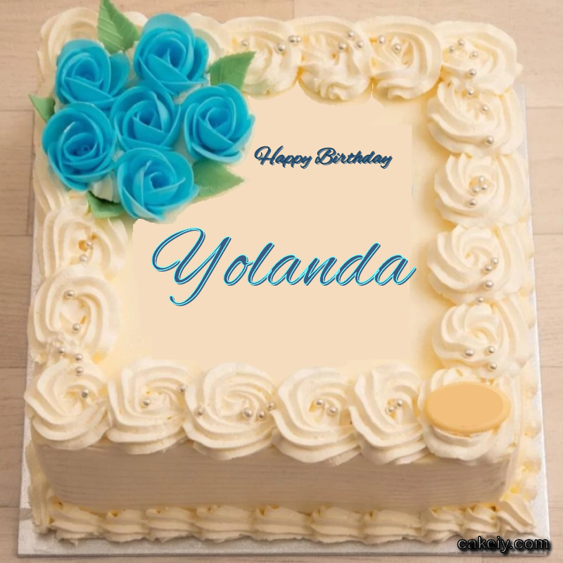 Classic With Blue Flower for Yolanda