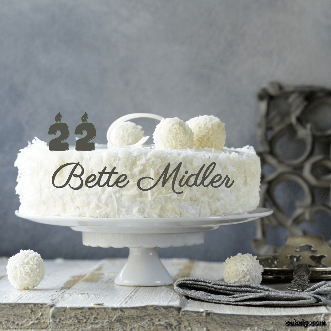 Sultan White Forest Cake for Bette Midler