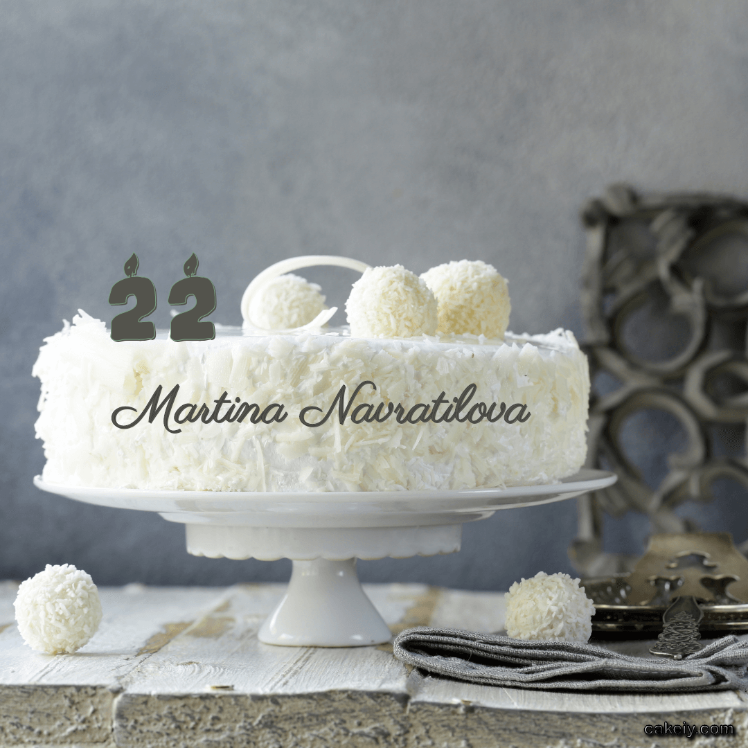 Sultan White Forest Cake for Martina Navratilova