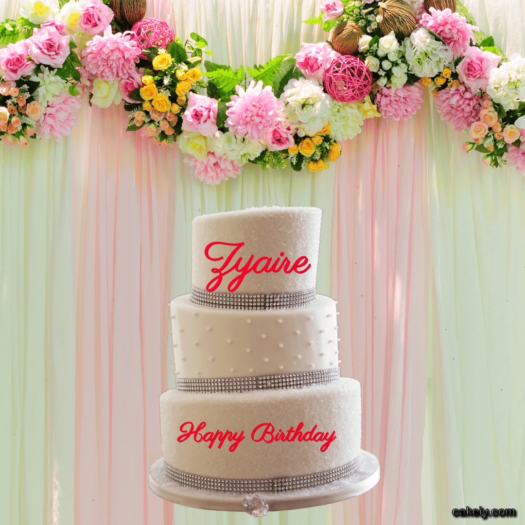 Three Tier Wedding Cake for Zyaire