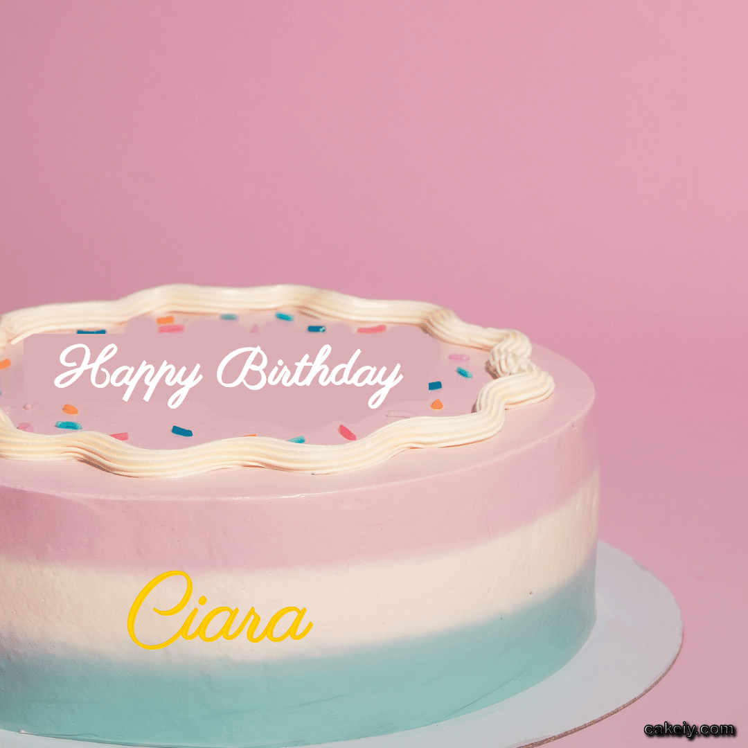 Tri Color Pink Cake for Ciara