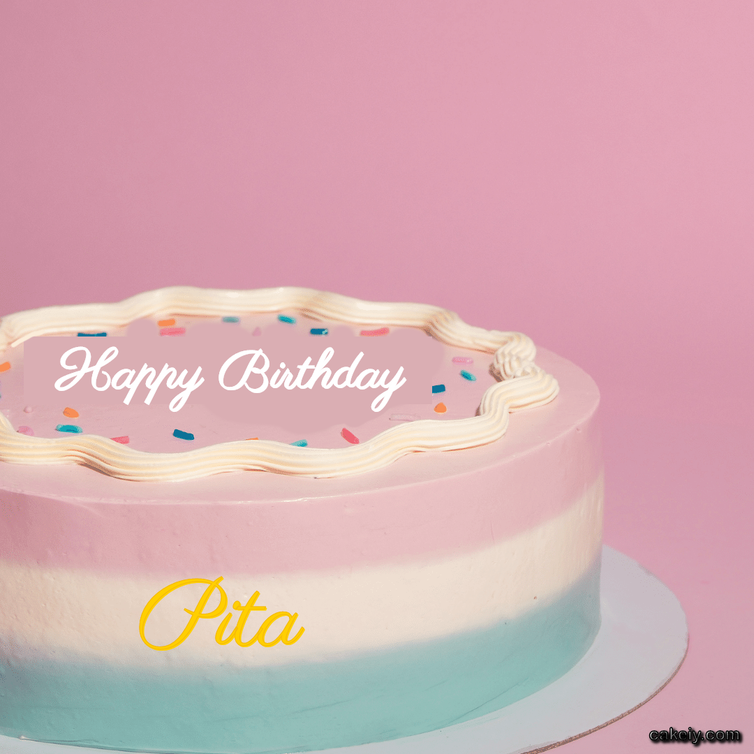 Tri Color Pink Cake for Pita