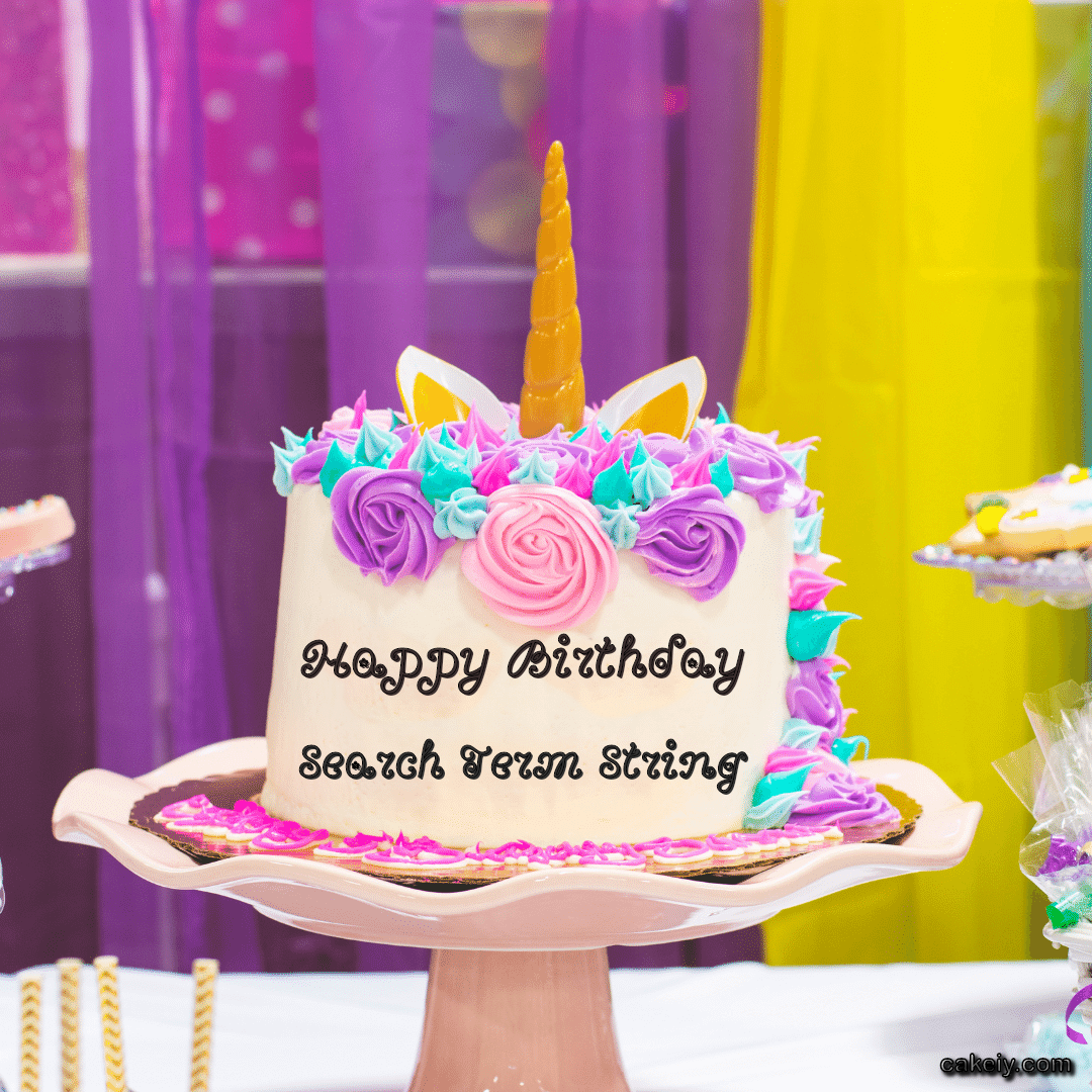 Unicorn Cake with Horn for Search Term String