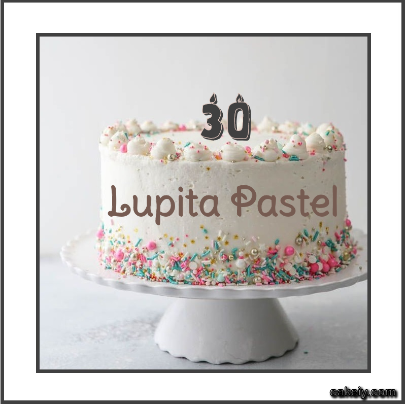 Vanilla Cake with Year for Lupita Pastel