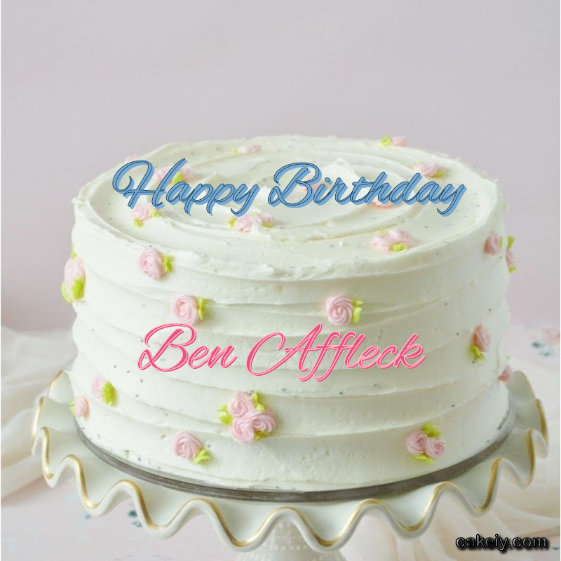 White Light Pink Cake for Ben Affleck
