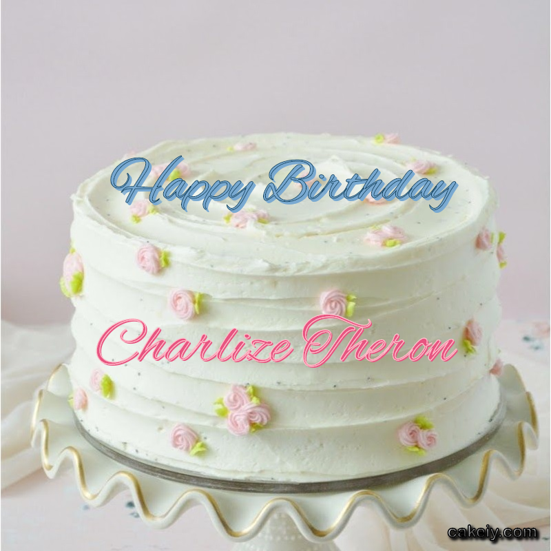 White Light Pink Cake for Charlize Theron