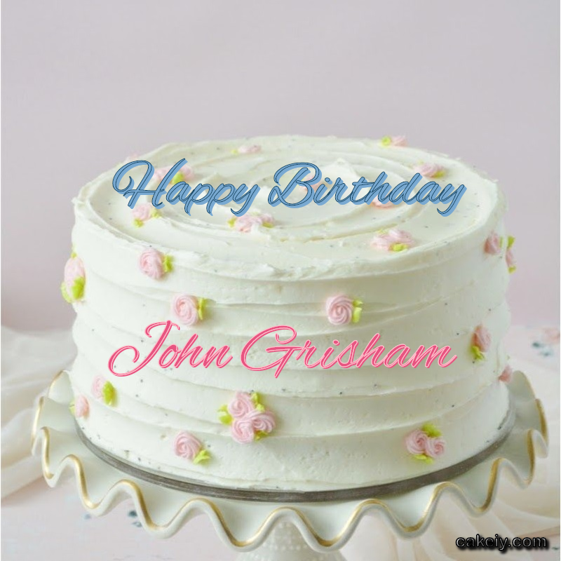 White Light Pink Cake for John Grisham