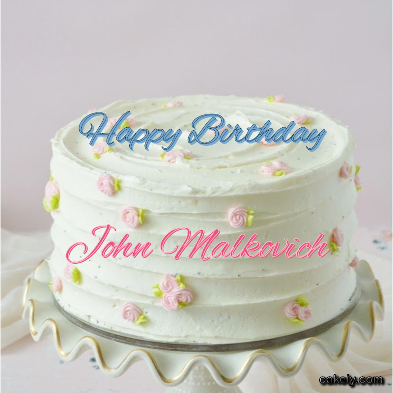 White Light Pink Cake for John Malkovich