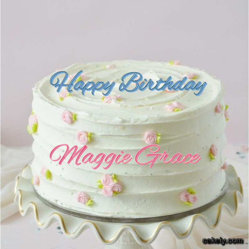 White Light Pink Cake for Maggie Grace