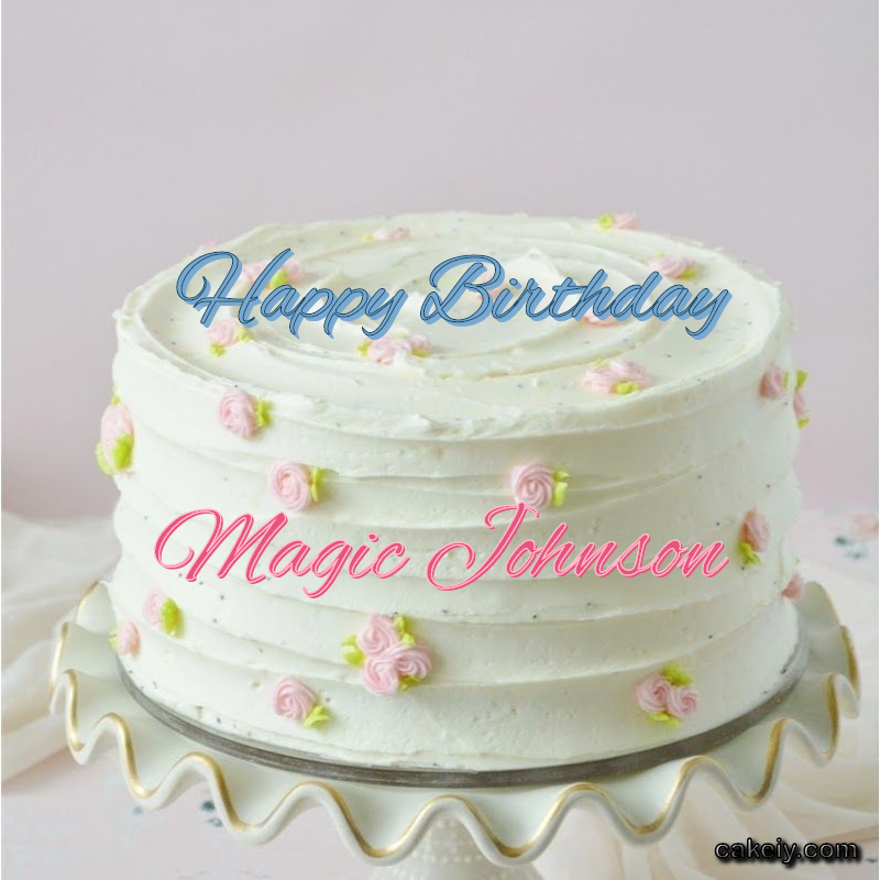 White Light Pink Cake for Magic Johnson