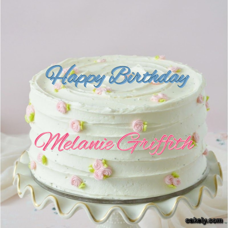 White Light Pink Cake for Melanie Griffith