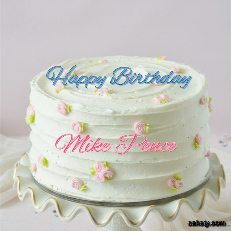 White Light Pink Cake for Mike Pence