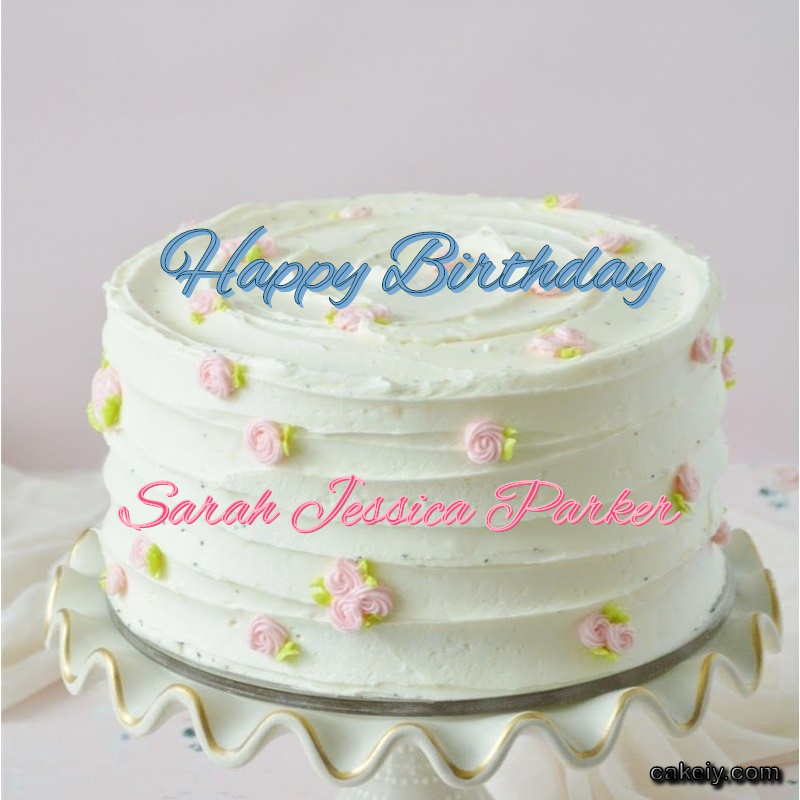 White Light Pink Cake for Sarah Jessica Parker