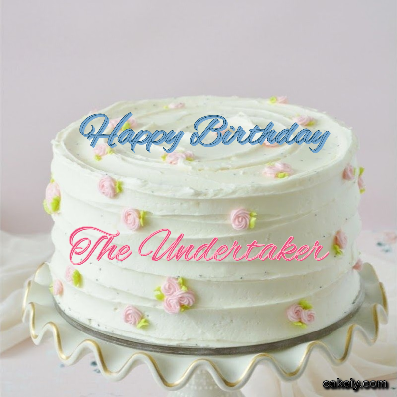 White Light Pink Cake for The Undertaker