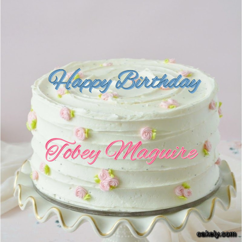 White Light Pink Cake for Tobey Maguire