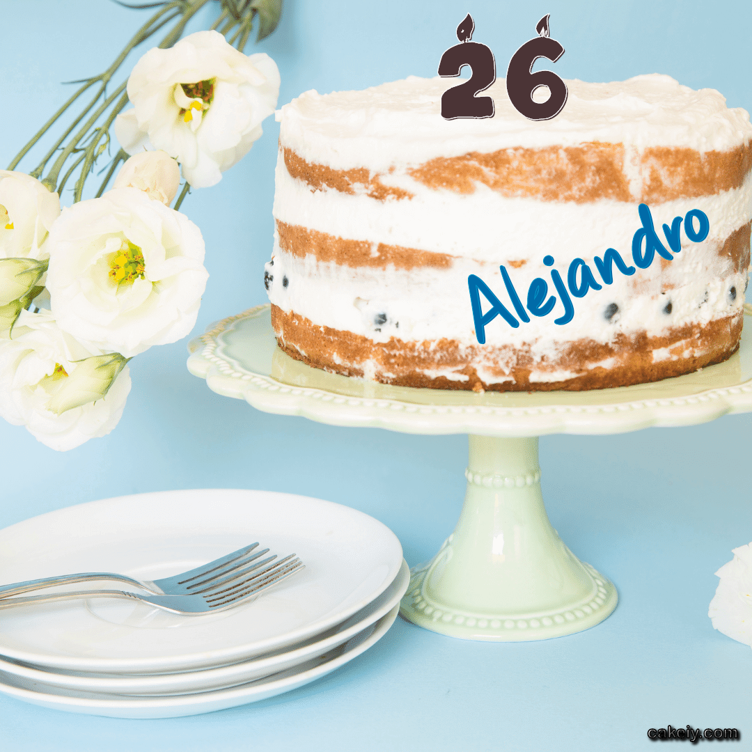 White Plum Cake for Alejandro