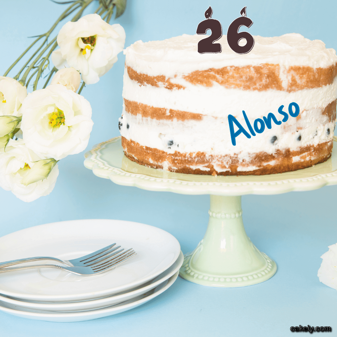 White Plum Cake for Alonso