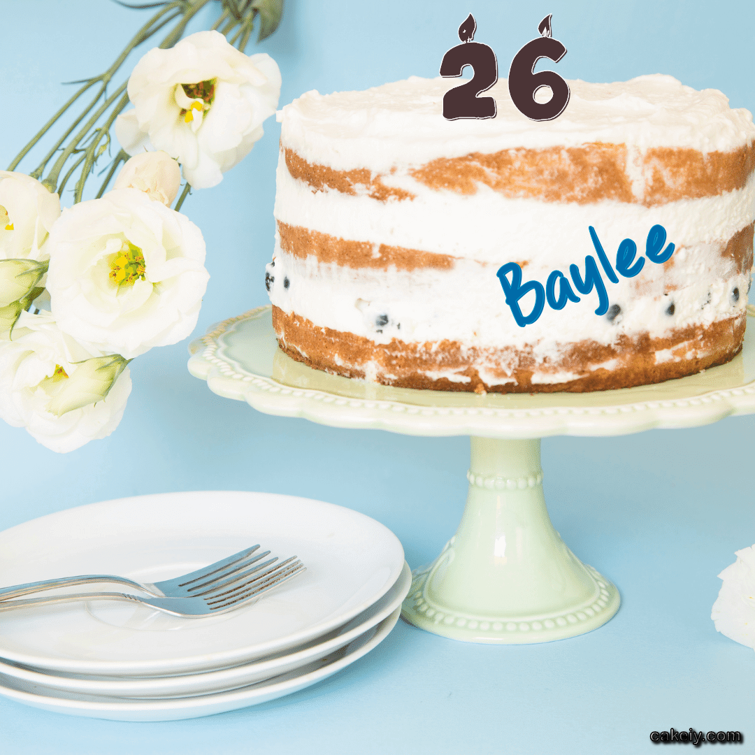 White Plum Cake for Baylee