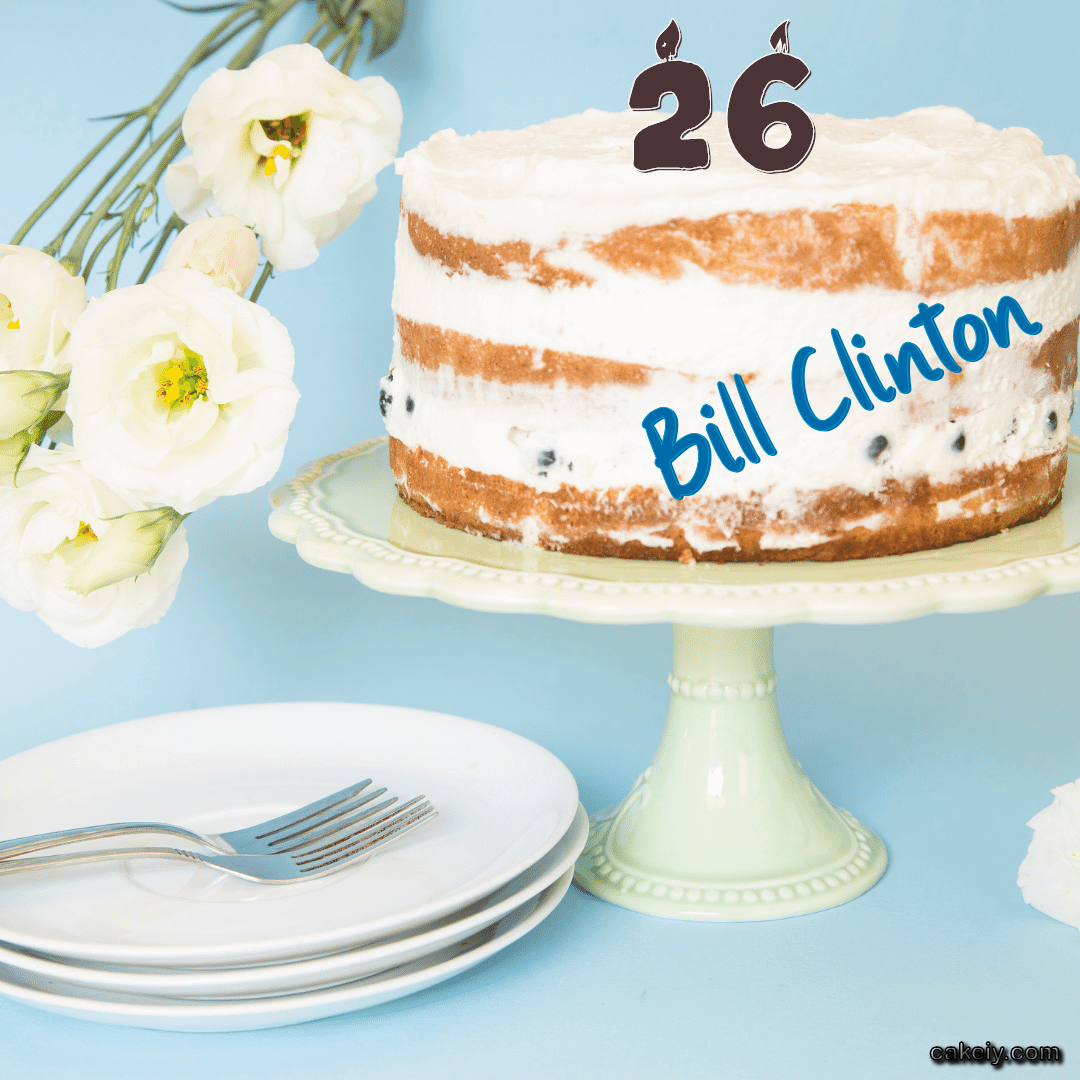 White Plum Cake for Bill Clinton