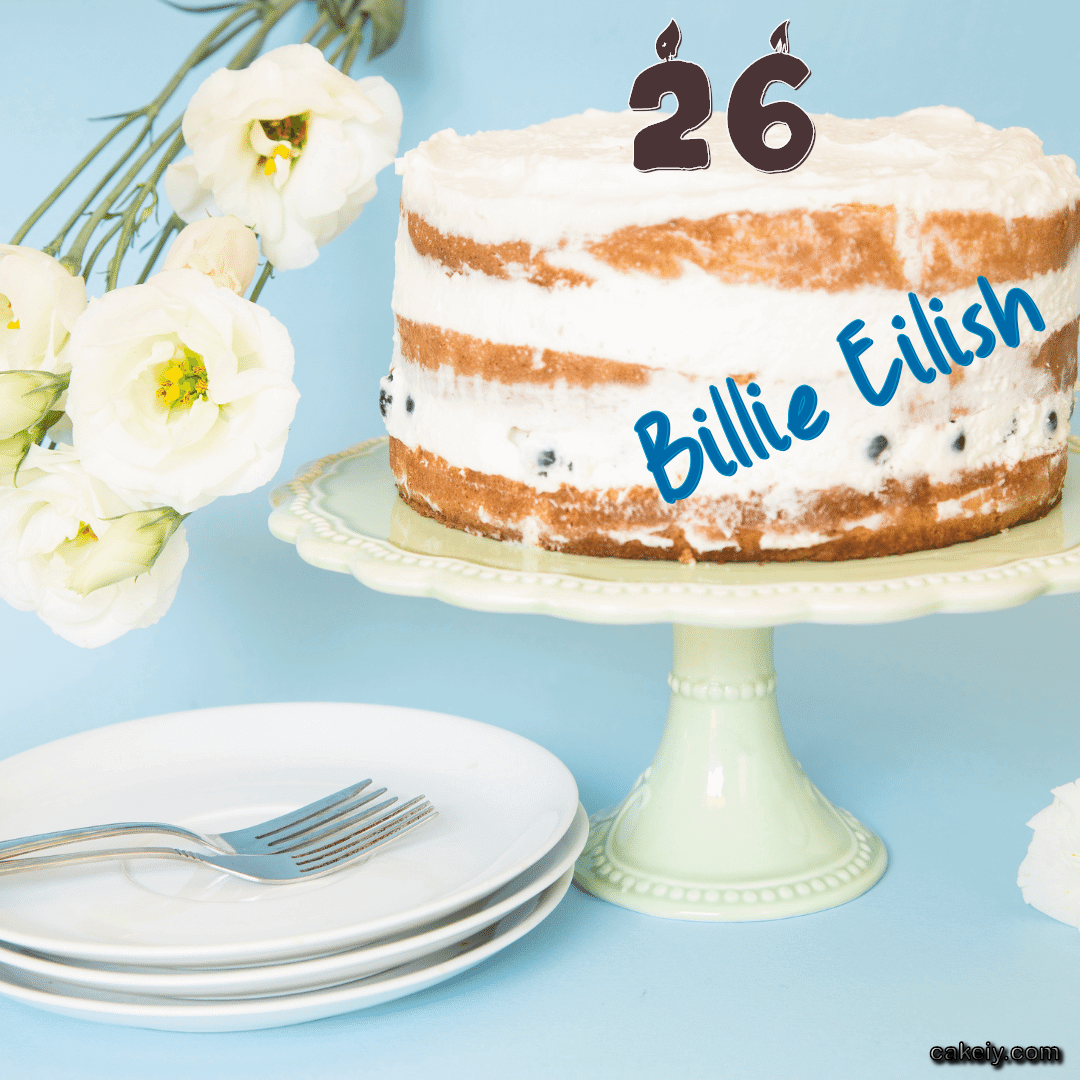 White Plum Cake for Billie Eilish