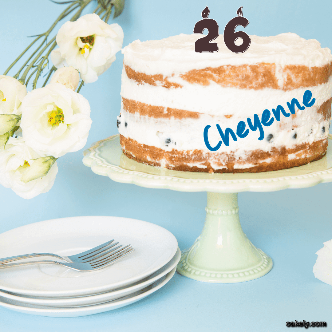White Plum Cake for Cheyenne