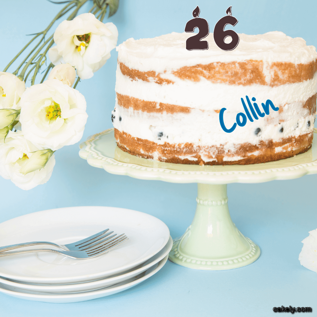 White Plum Cake for Collin