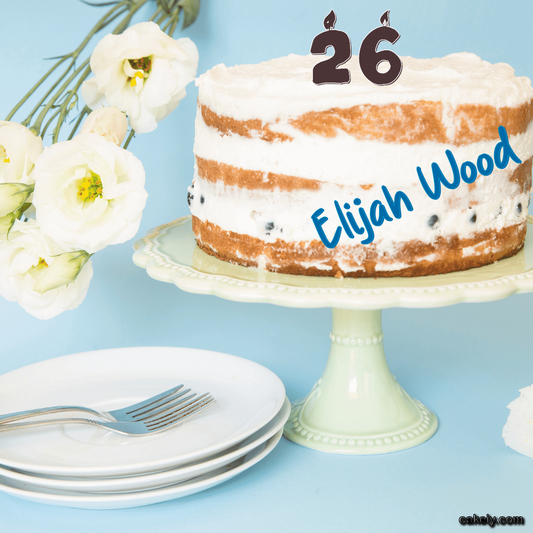 White Plum Cake for Elijah Wood